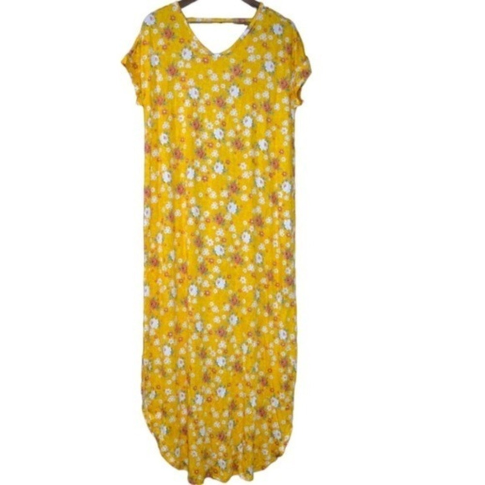 LuLaRoe Floral Macy Maxi Dress Size Medium lc112‎